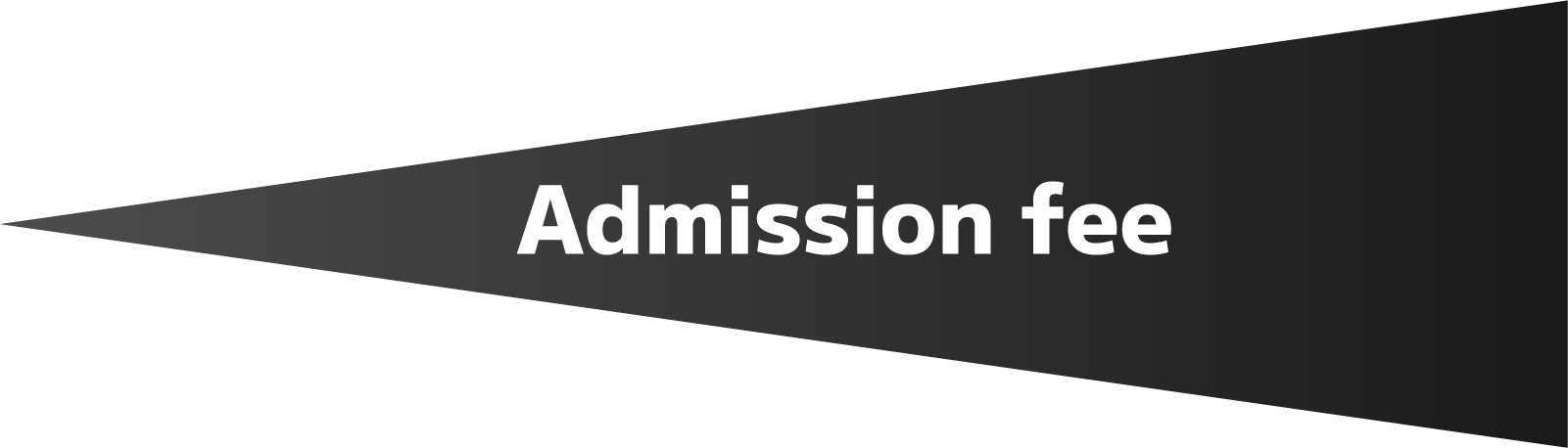 Admission fee